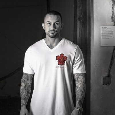 Heraldry luxury premium white t-shirt men gothic elegant