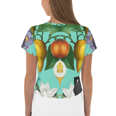 tropical print women t-shirt