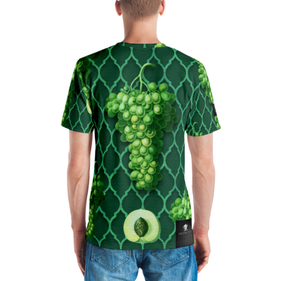 Royal emerald green men’s t-shirt back