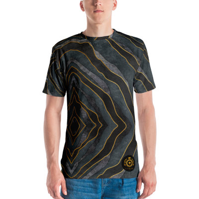 luxury gold marble print t-shirt short sleeve
