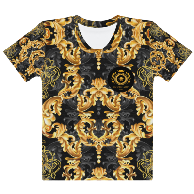 unique baroque print women t-shirt