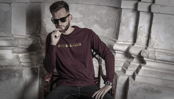 elegant hoodie sweater sweatshirt men wine burgundy golden