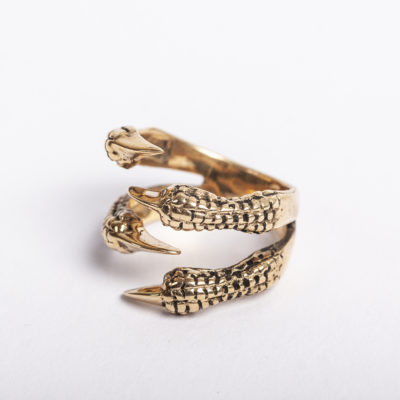 The Beast - Luxury animal / Tiger / Monster ring made of Bronze (Golden look).